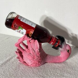 Thirsty  Flirty Flamingo Pink Flamingo Decorative Wine Bottle Holder